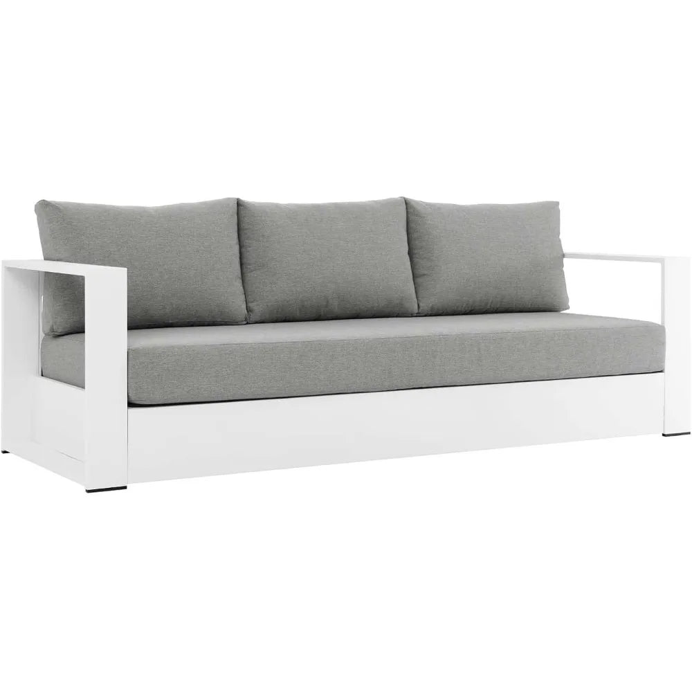 Tahoe Aluminum Outdoor Patio Sofa For Weatherproof Lounge Seating