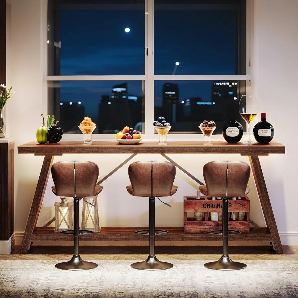 DAFIFY Tribesigns Sofa Table Behind Couch With Storage