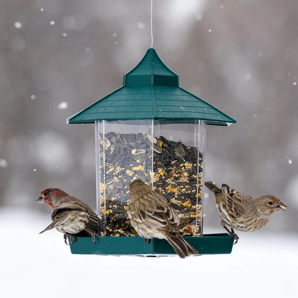 Rust Proof Hanging Bird Feeder Squirrel Proof Cardinal Wildlife Feeder