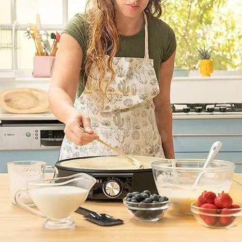 XMSJ Electric Crepe Griddle With Nonstick Surface For Home Use