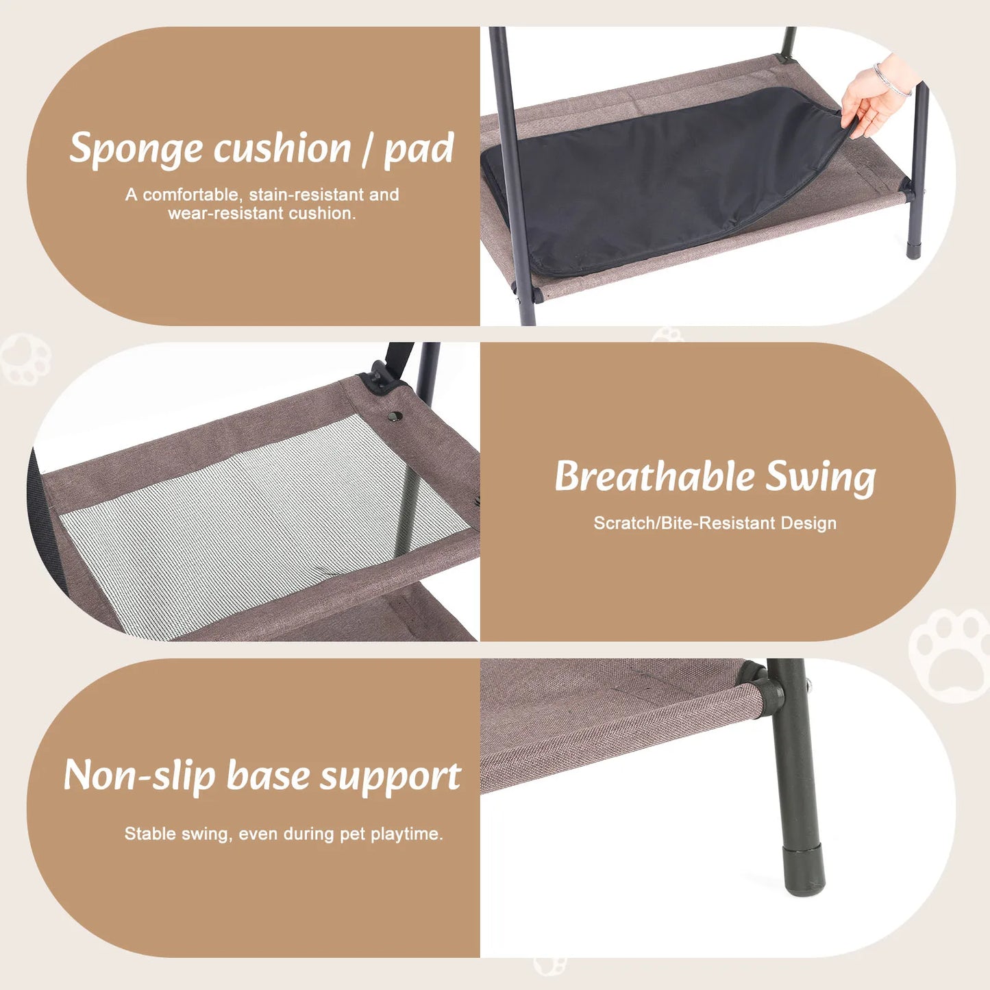 Cat Hammock Window Bed Dual Layer Wall Mount For Cats