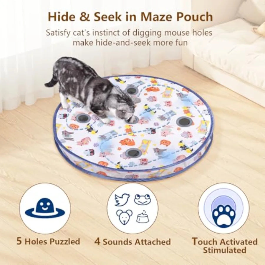 Interactive Cat Toy Ball Automatic Rolling Motion For Indoor Cats