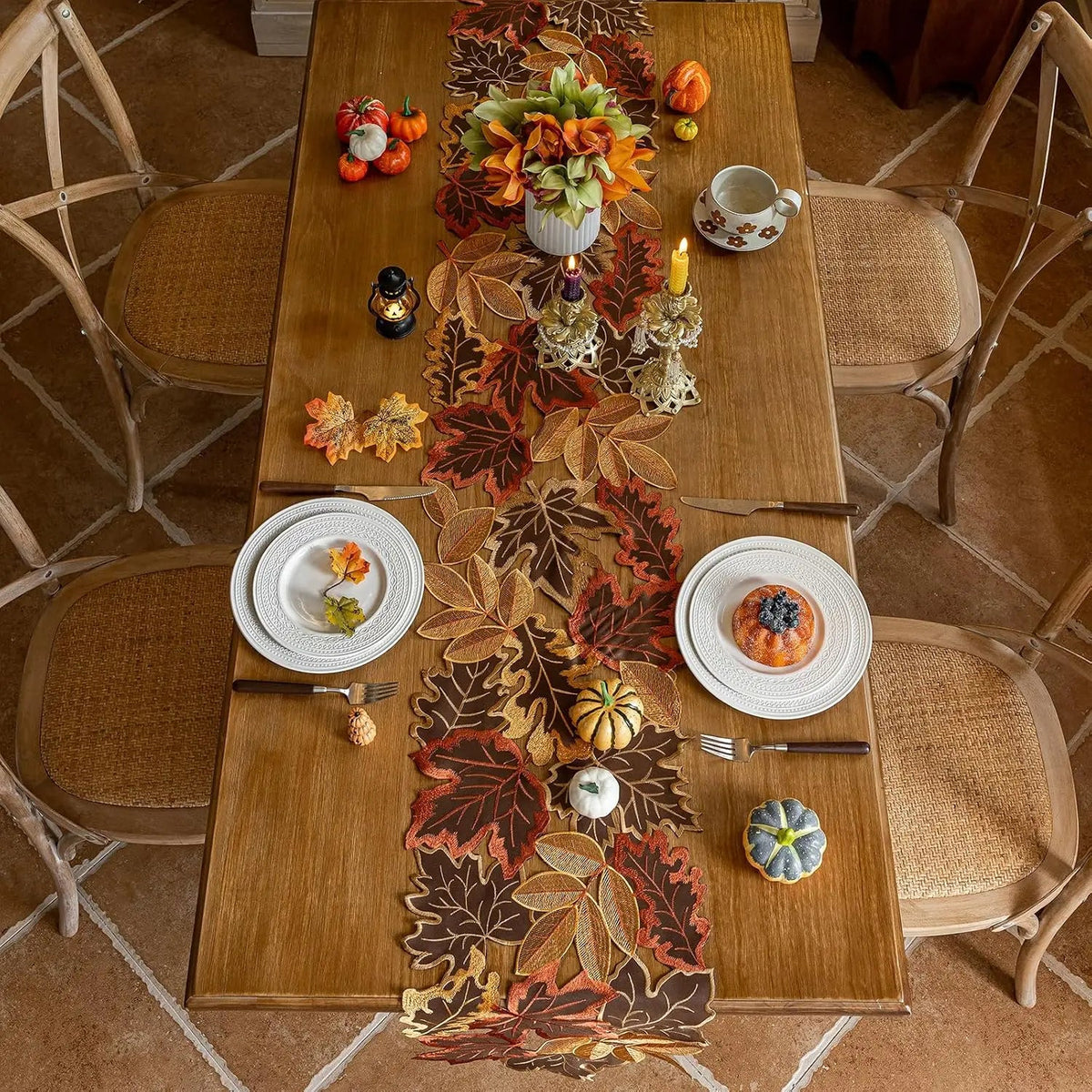 14 x 86 Inches Fall Thanksgiving Table Runner The Pet & Home Store