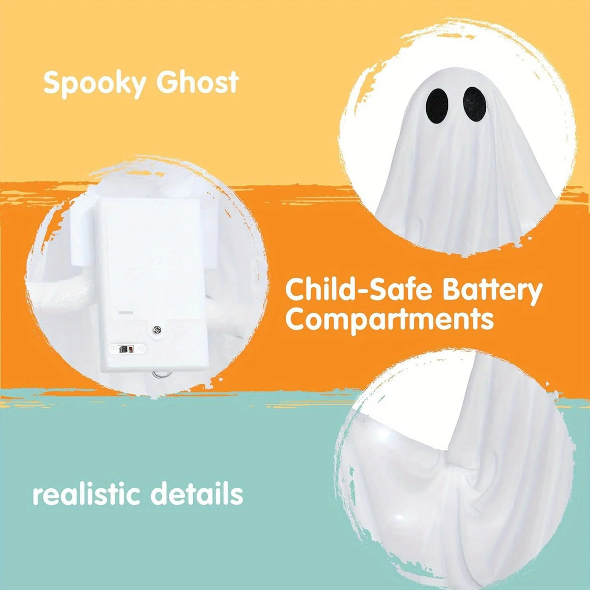 47" Hanging Light up Ghost with Spooky White Light The Pet & Home Store