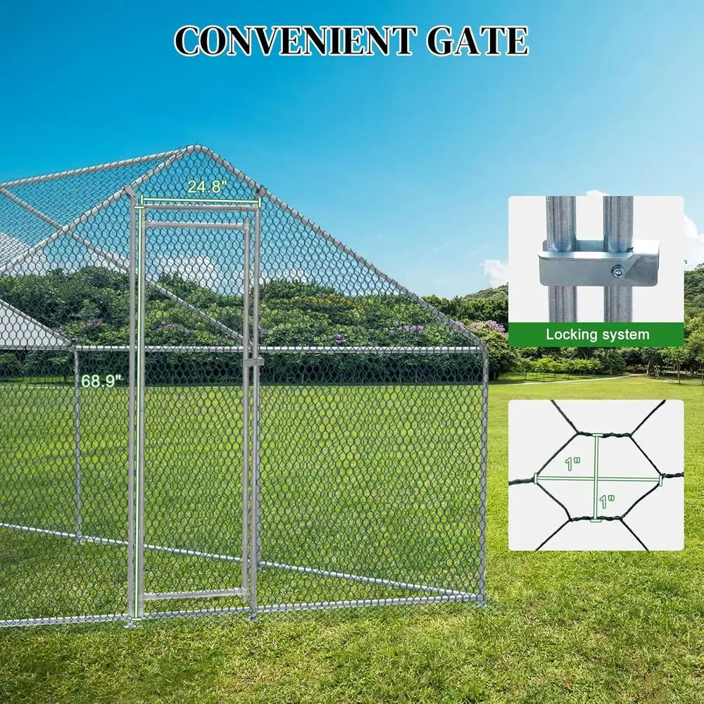 Waterproof Metal Chicken Coop For Backyard Poultry And Small Pets