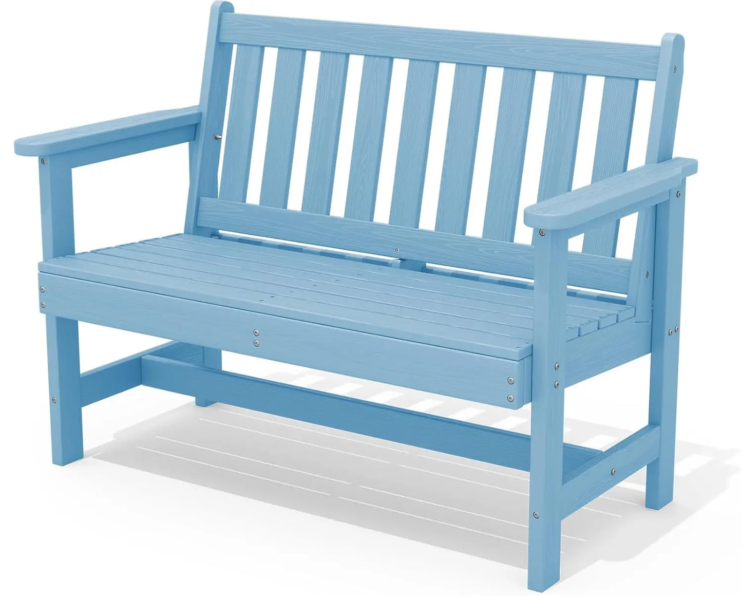 Outdoor Weatherproof HDPE Garden Bench For Two Persons