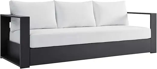 Tahoe Aluminum Outdoor Patio Sofa For Weatherproof Lounge Seating