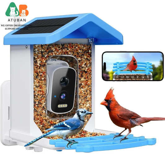 ATUBAN Smart Bird Feeder With Camera And AI Bird Identification