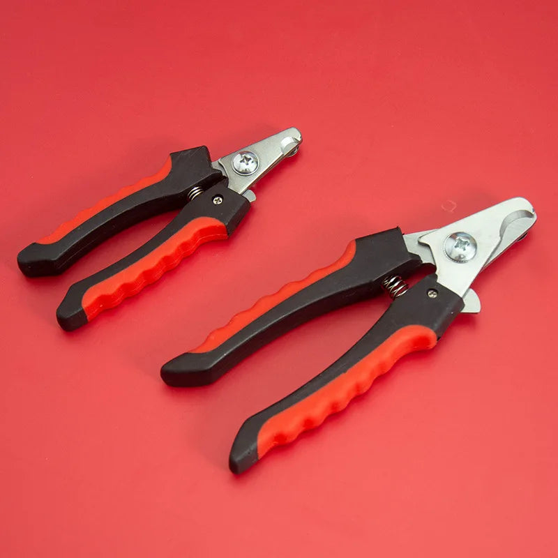 Pet Nail Clippers Sickle Style Stainless Steel For Dogs Cats