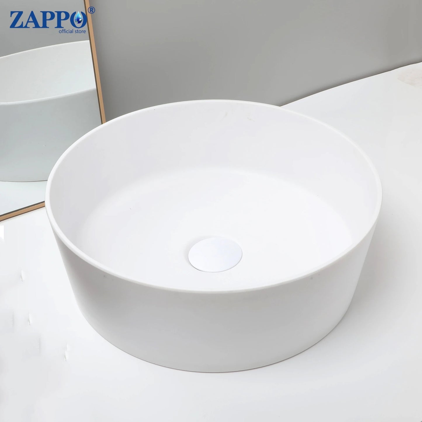 Torayvino Vessel Sink Stone Resin Washbasin Above Counter