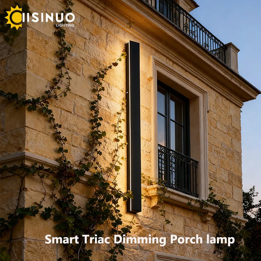 IISINUO Outdoor Porch Light IP67 Dimmable Triac Smart Wall Lamp