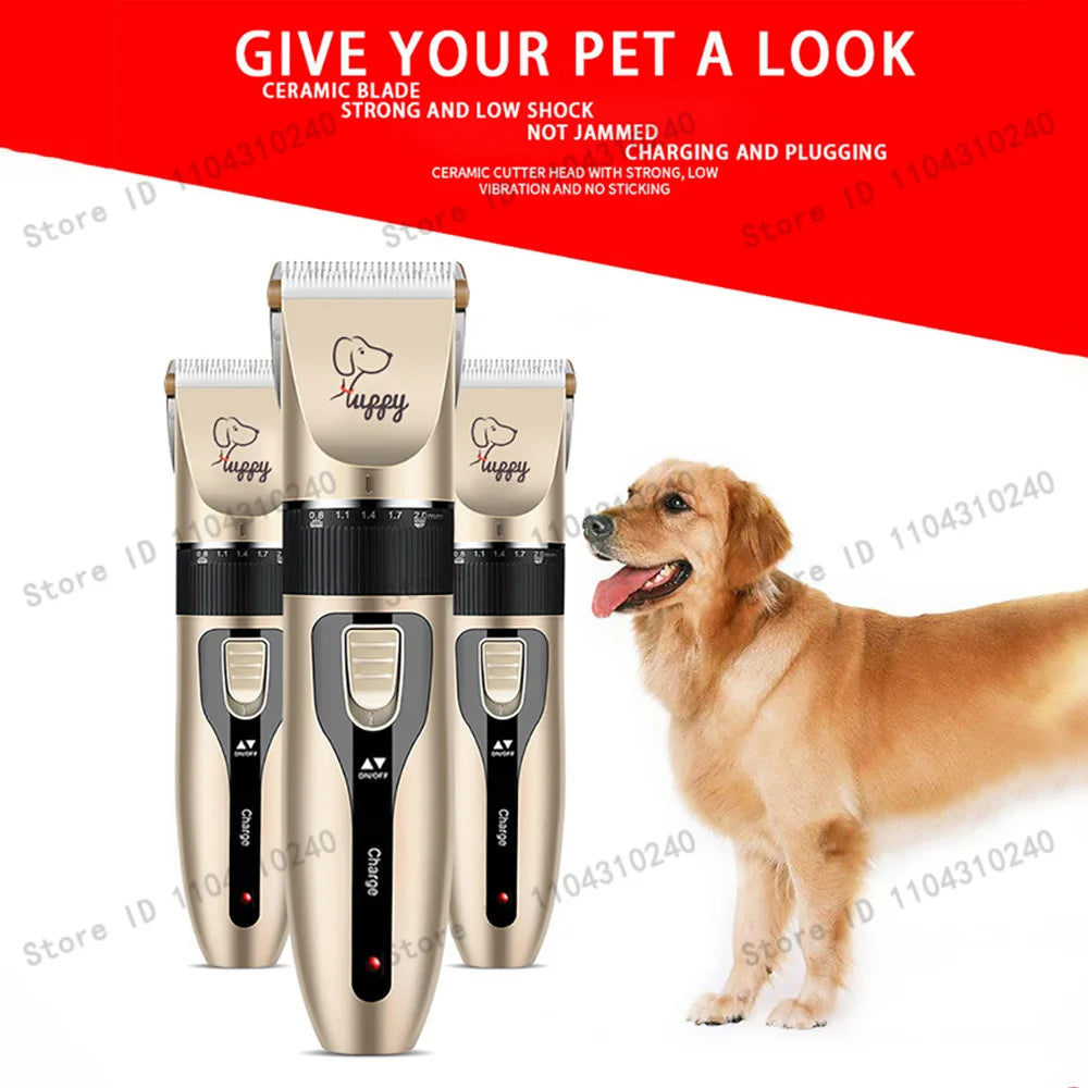 Cordless Pet Hair Clipper For Dogs Cats Rabbits Grooming Trimmer