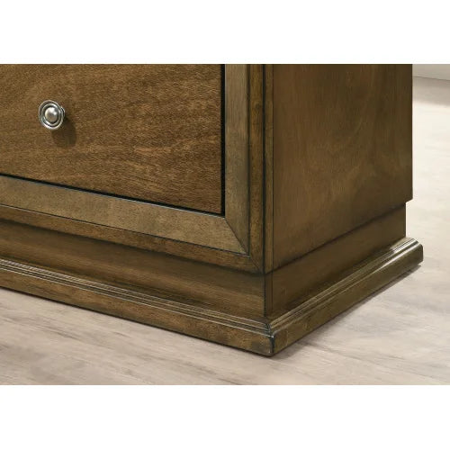 Transitional Style Bedroom Set With Bed And Nightstands
