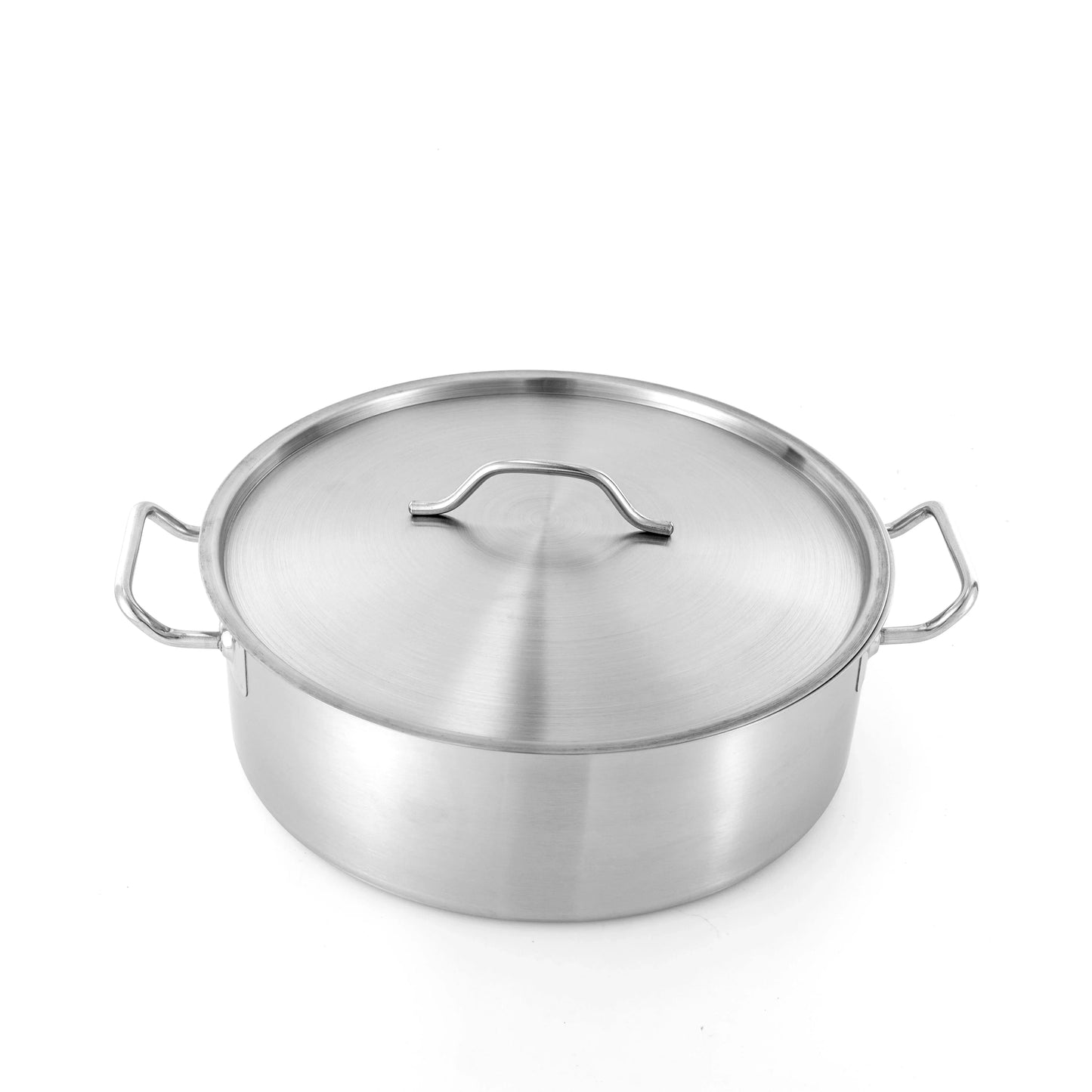 Stainless Steel Stock Pot With Glass Lid For Soup Making