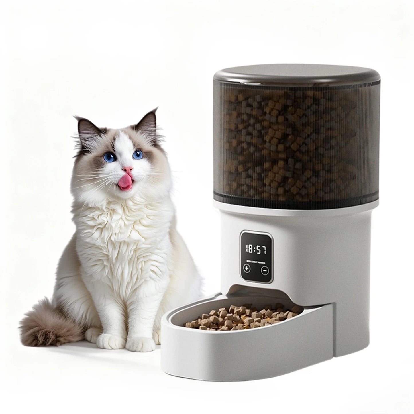 HiMISS Programmable Automatic Pet Feeder For Cats And Dogs