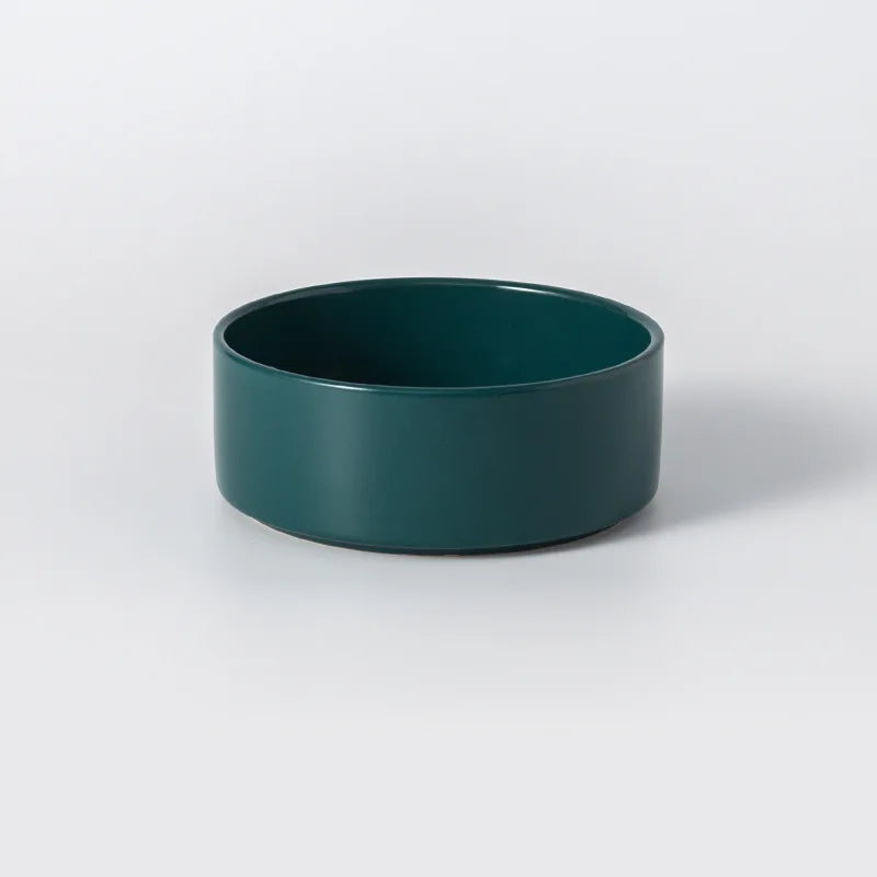 Elevated Double Pet Bowl Feeder For Cats And Dogs Ceramic