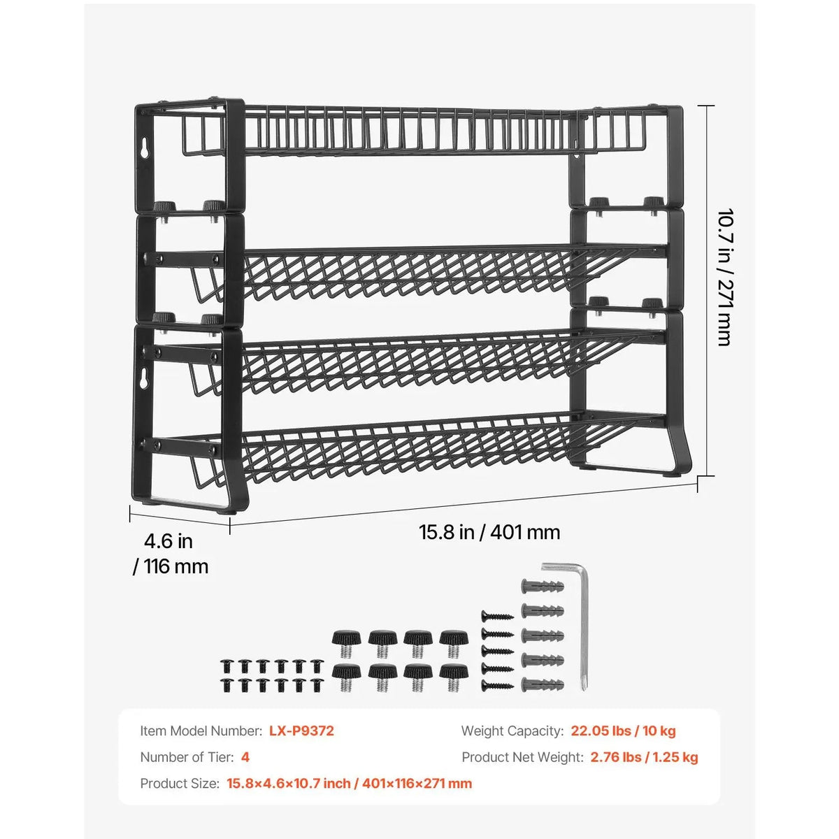 Spice Rack Organizer for Cabinet The Pet & Home Store