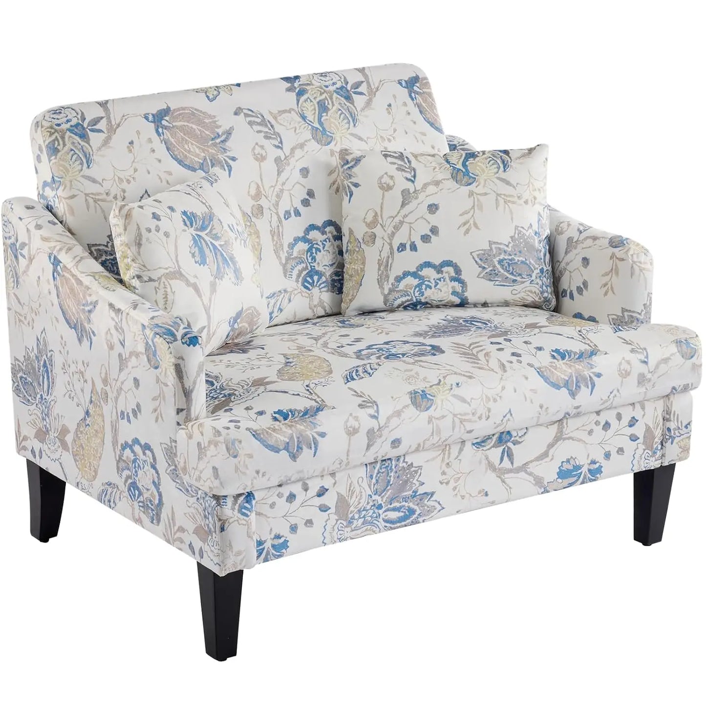 Oversized Accent Chair With Pillows And Modern Upholstered Armchair