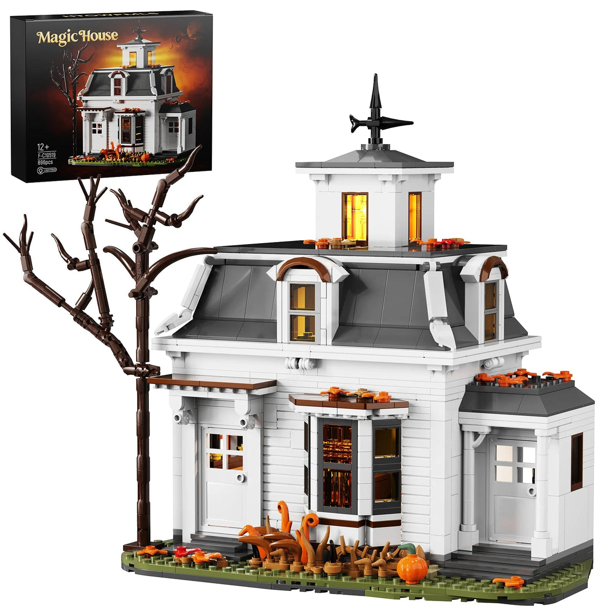 Halloween Spooky White Cottage The Pet & Home Store