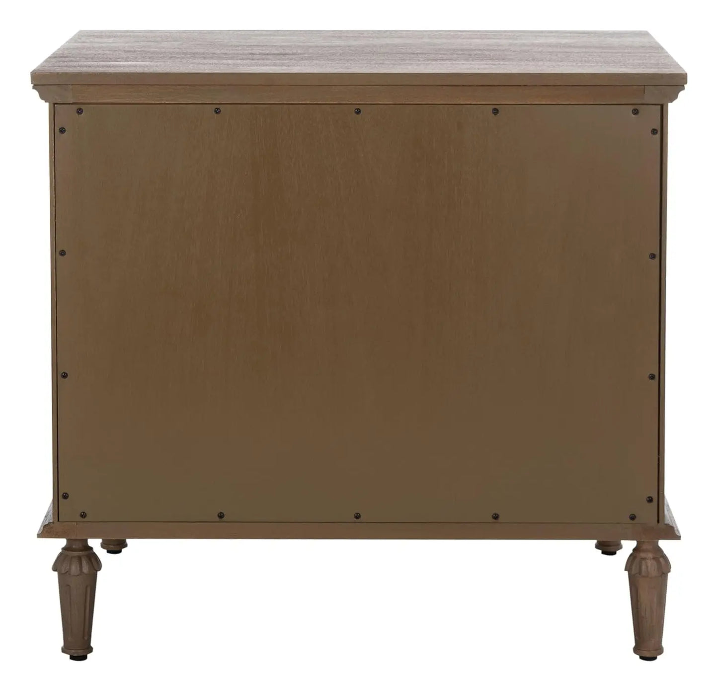 Lisabet 3 Drawer Wood Nightstand Minimalist Fully Assembled