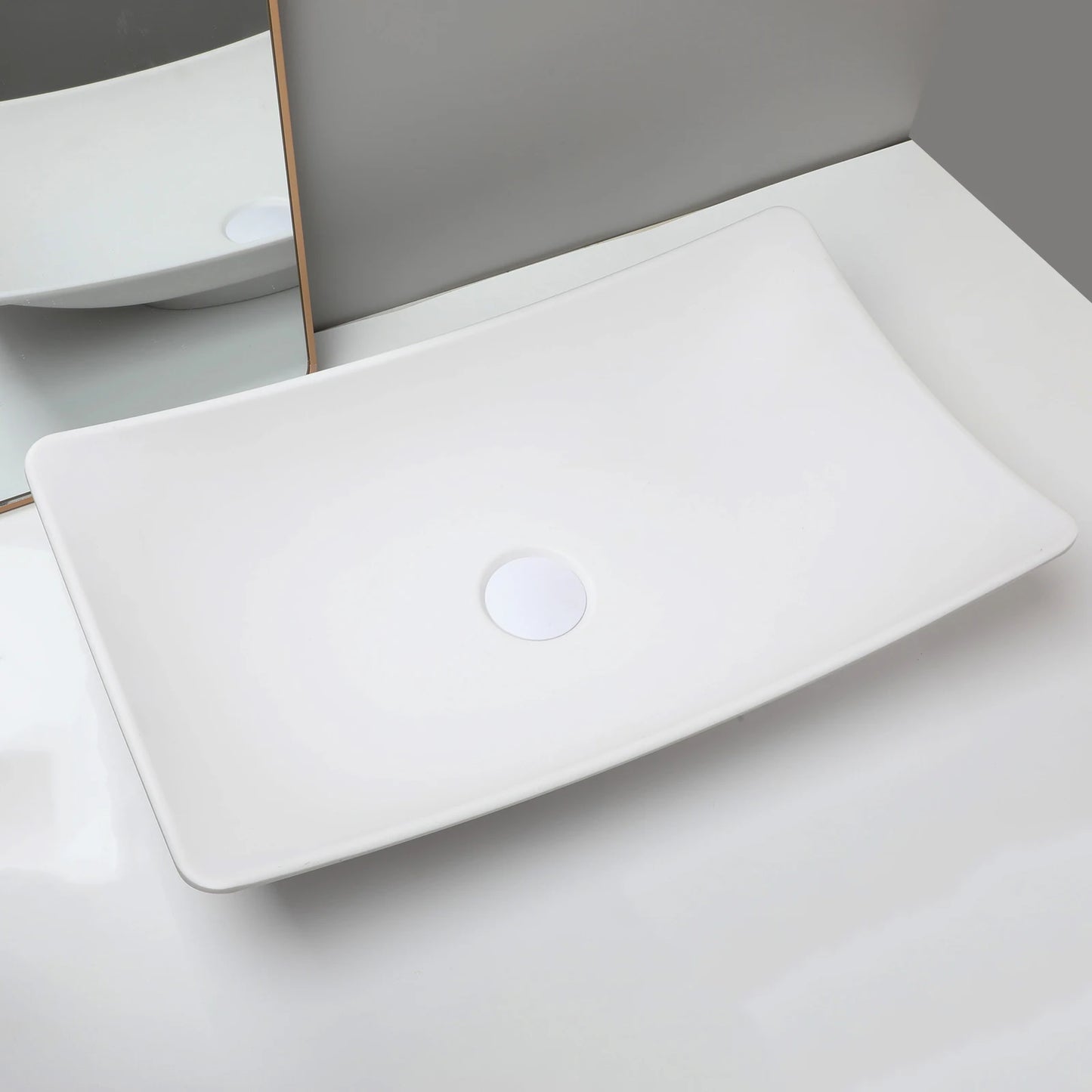 Torayvino Vessel Sink Stone Resin Washbasin Above Counter