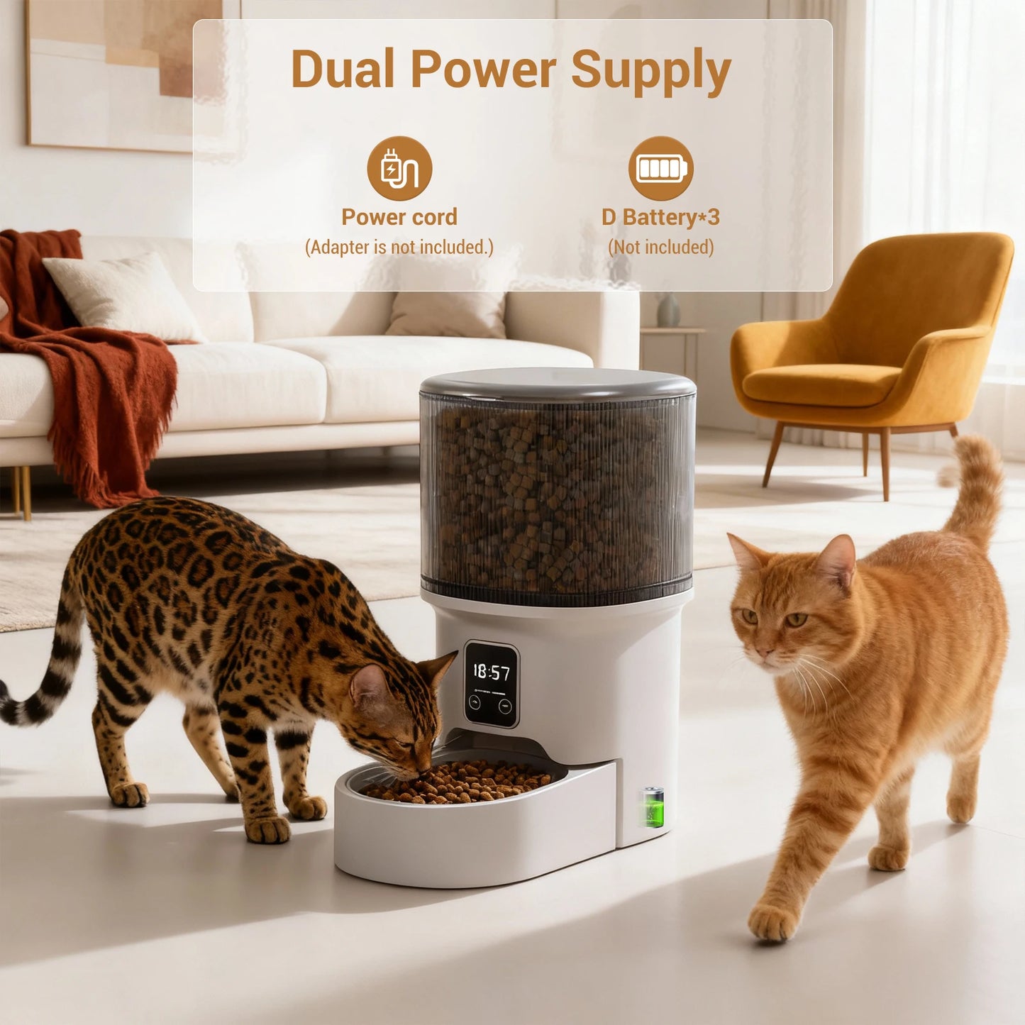 HiMISS Programmable Pet Feeder For Small Dogs And Cats