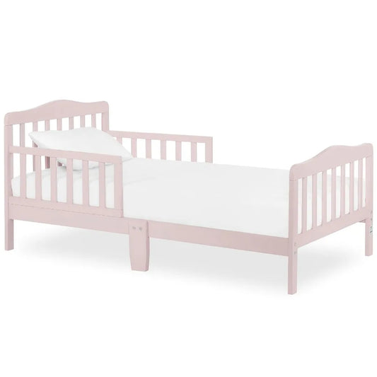 Dream On Me Classic Design Toddler Bed In Pink, Low-to-Floor Wooden Bed With Safety Rails, GREENGUARD Gold & BSA Certified, Non- The Pet & Home Store