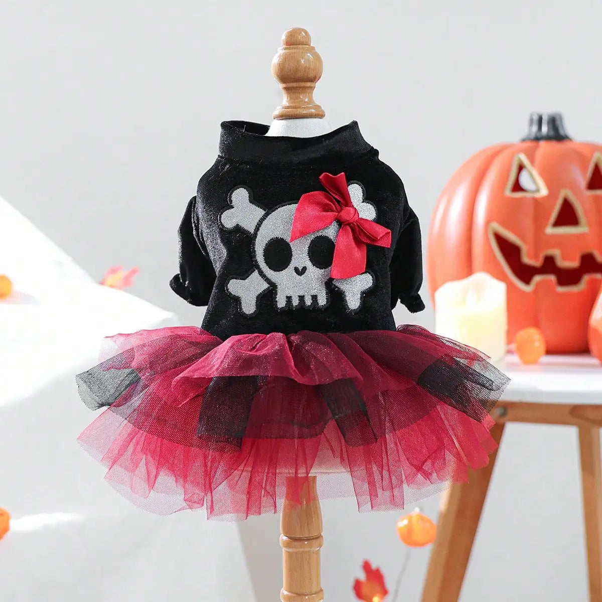 Halloween Bow Skull Pattern Costume For Small Dogs or Cats The Pet & Home Store