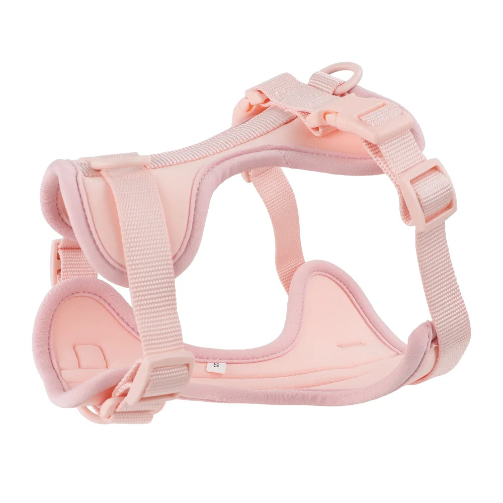 Dog Harness And Leash Set PVC Breathable Adjustable Chest Strap