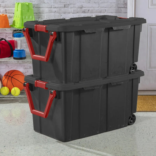 Sterilite Industrial Wheeled Storage Container With Durable Handle The Pet & Home Store