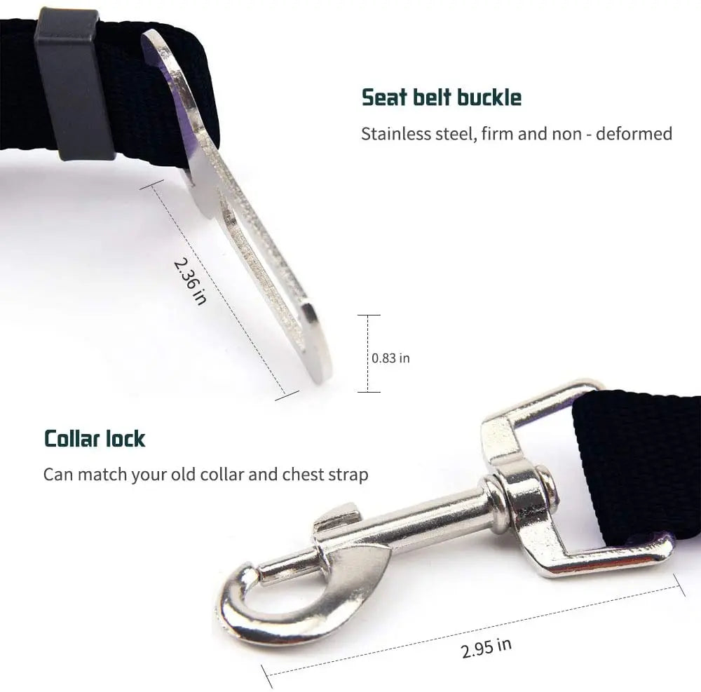 Adjustable Pet Car Seat Belt Harness For Dogs And Cats