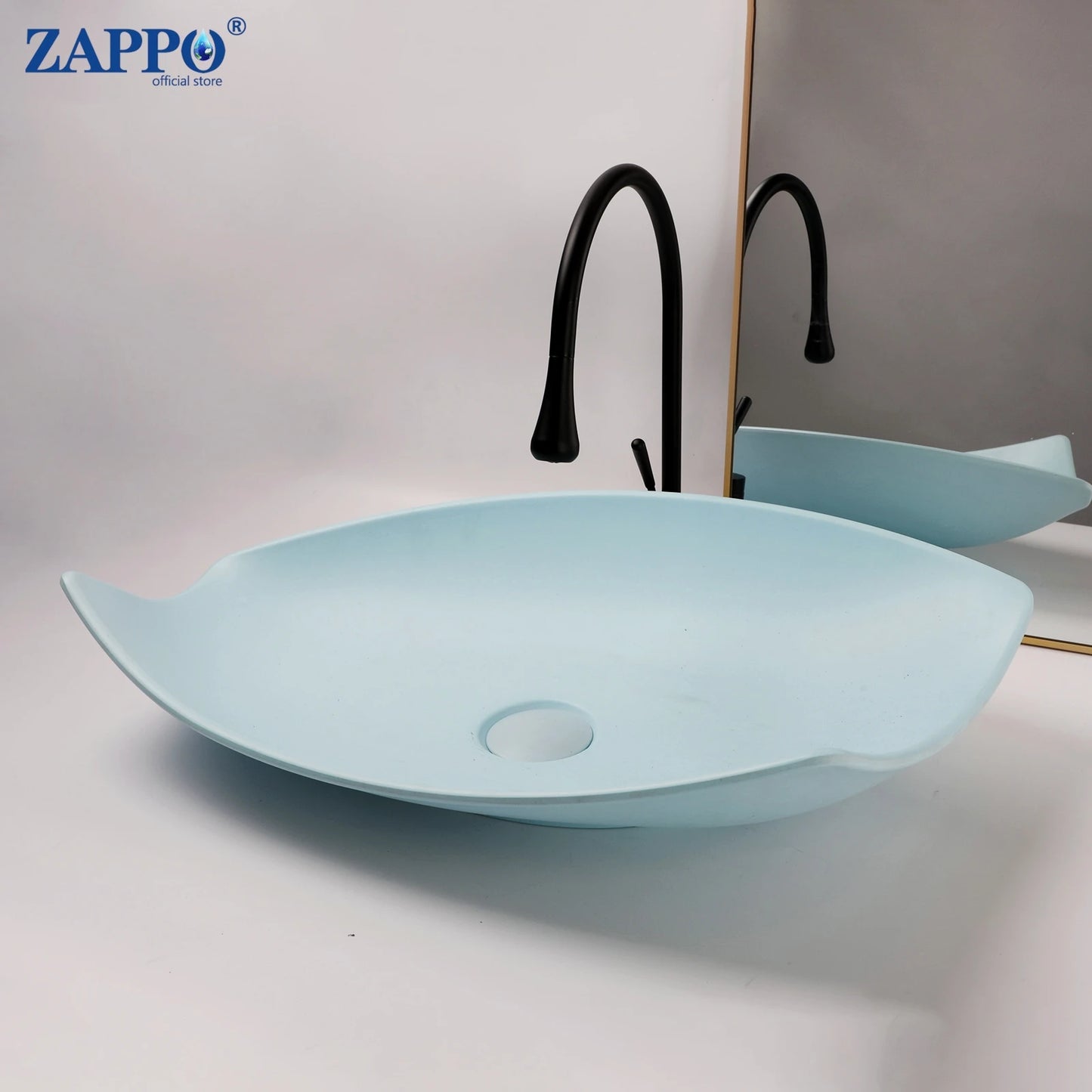 ZAPPO Commercial Bathroom Vessel Sink Large Vessel Sink Bowl With Faucet Above Counter Top Oval Bowl Sinks For Bathroom,Hotel