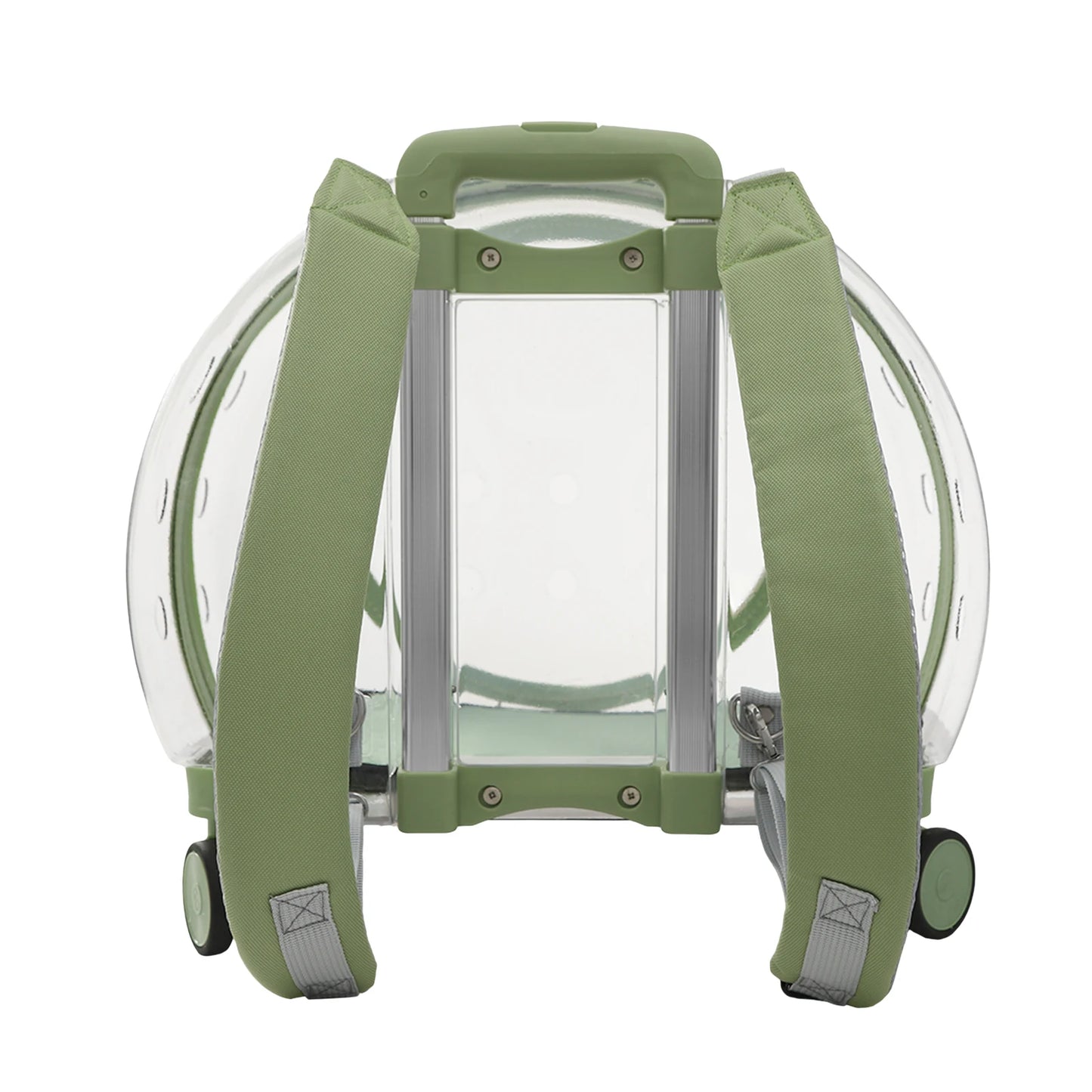Rolling Cat Carrier With Wheels Telescopic Handle Pet Travel Bag