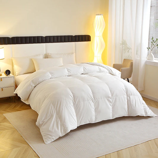 EasYum Duck Feather Quilted Comforter For Allergy Sufferers