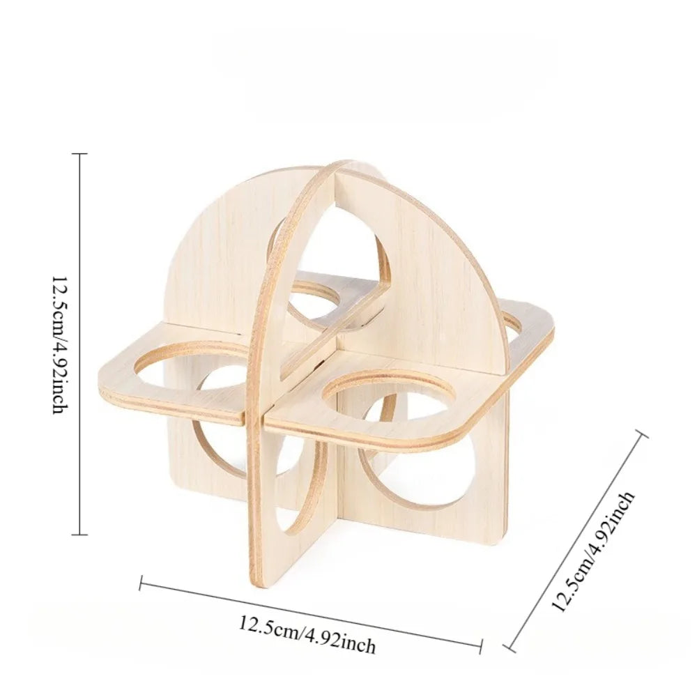 Wooden Hamster Swing Seesaw Toy For Small Pets Cage Accessories