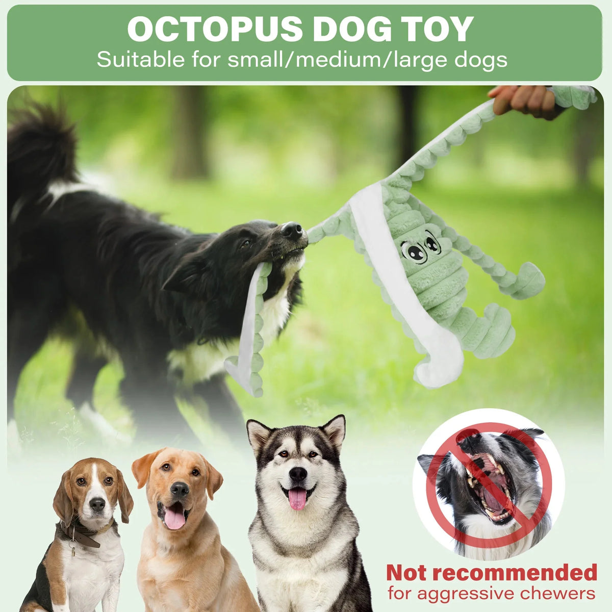 Large Octopus Design Pet Plush Toy The Pet & Home Store
