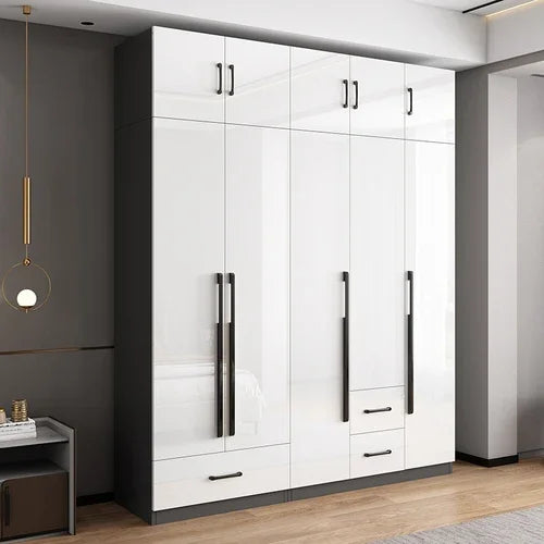 DUTRIEUX Wooden Wardrobe With Kids Drawers And Storage