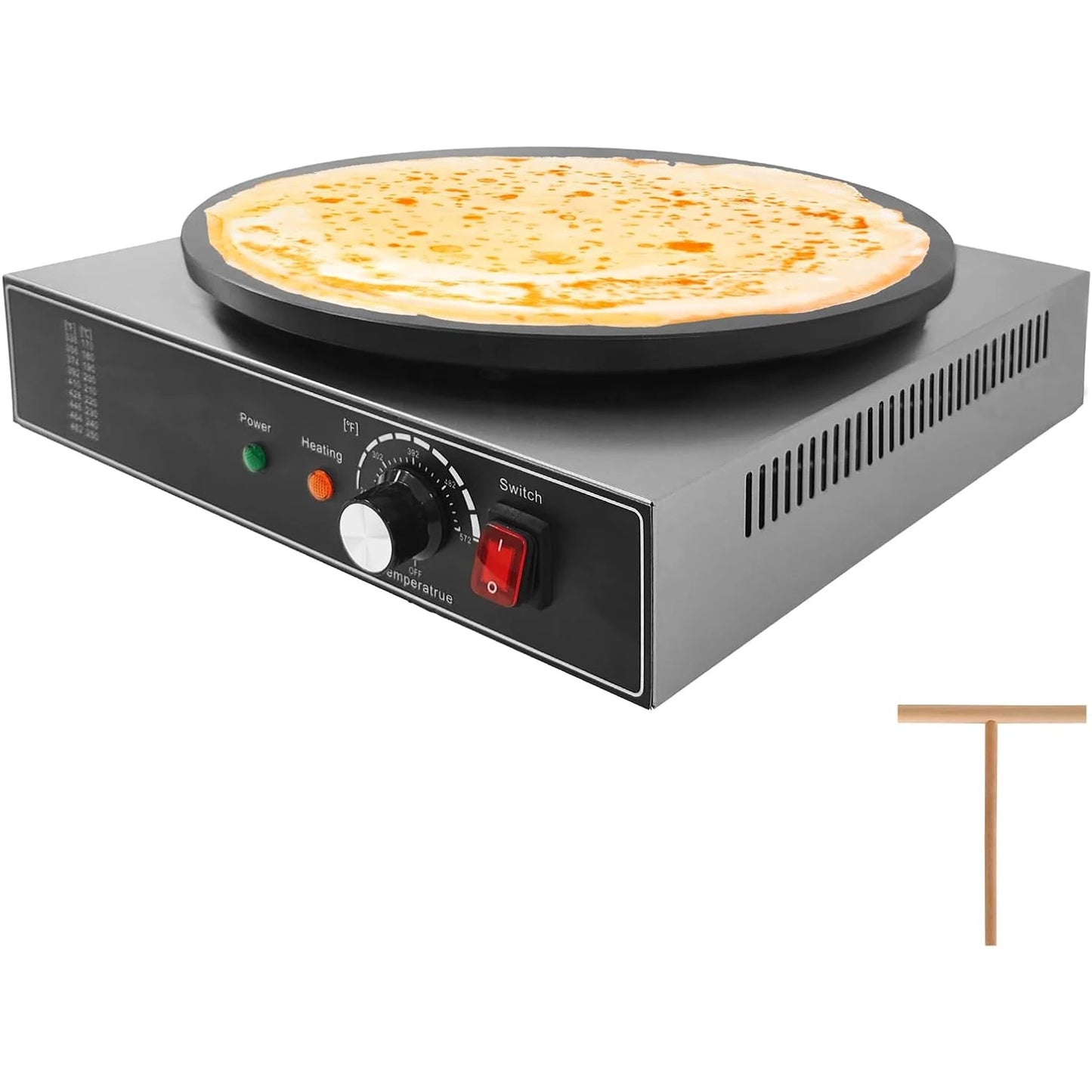 Acekool Electric Crepe Maker 1700W 110V Nonstick Griddle