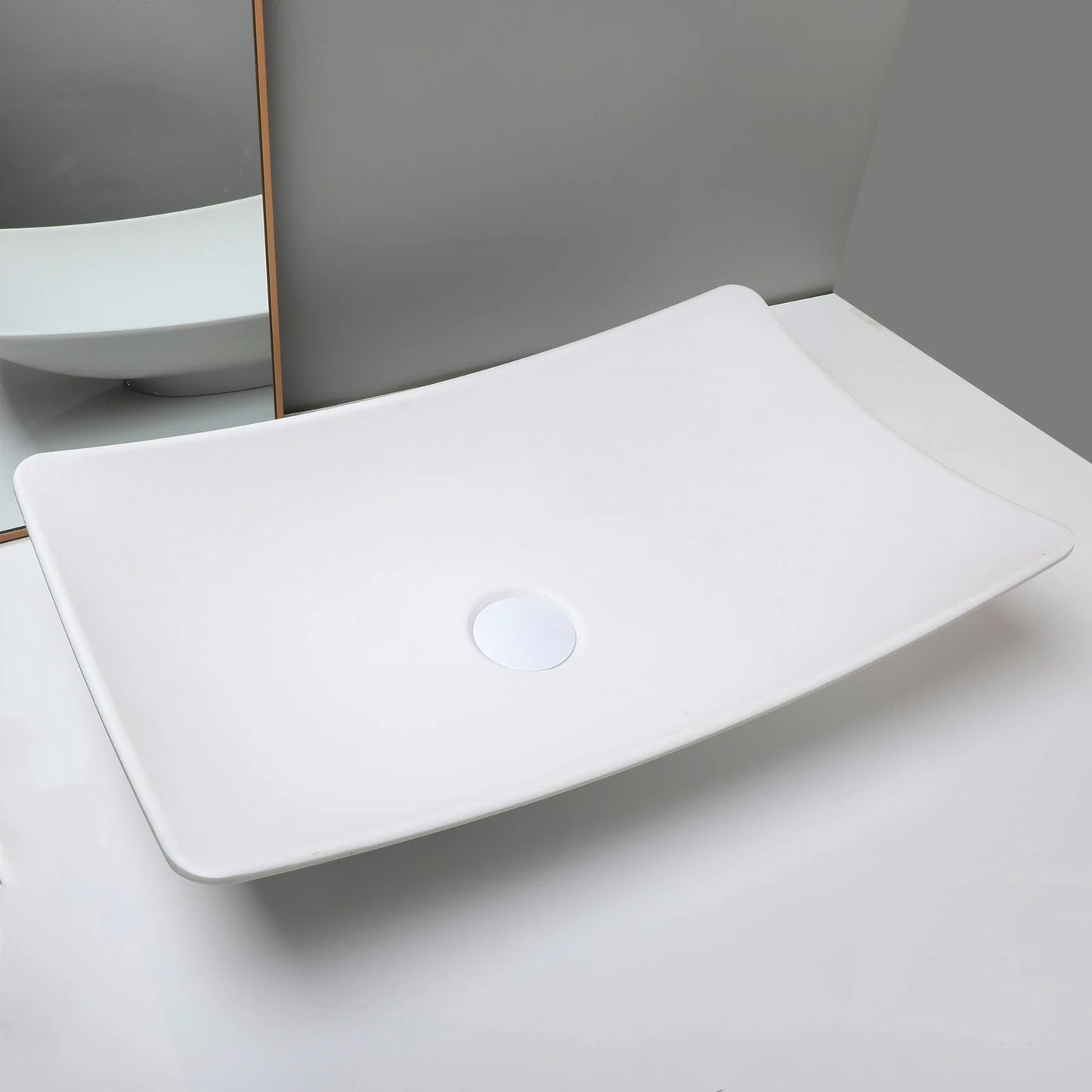 Torayvino Vessel Sink Stone Resin Washbasin Above Counter
