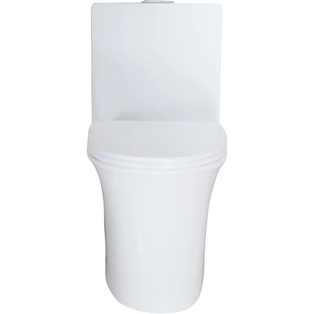 DAFIFY Modern Elongated One Piece Toilet With Tornado Dual Flush