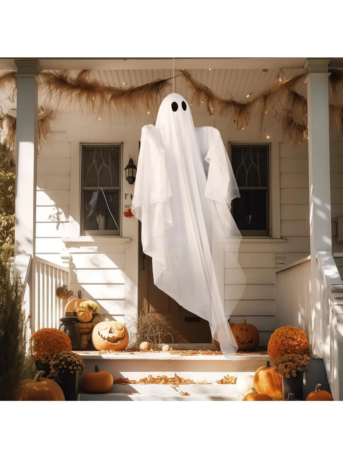 47" Hanging Light up Ghost with Spooky White Light The Pet & Home Store