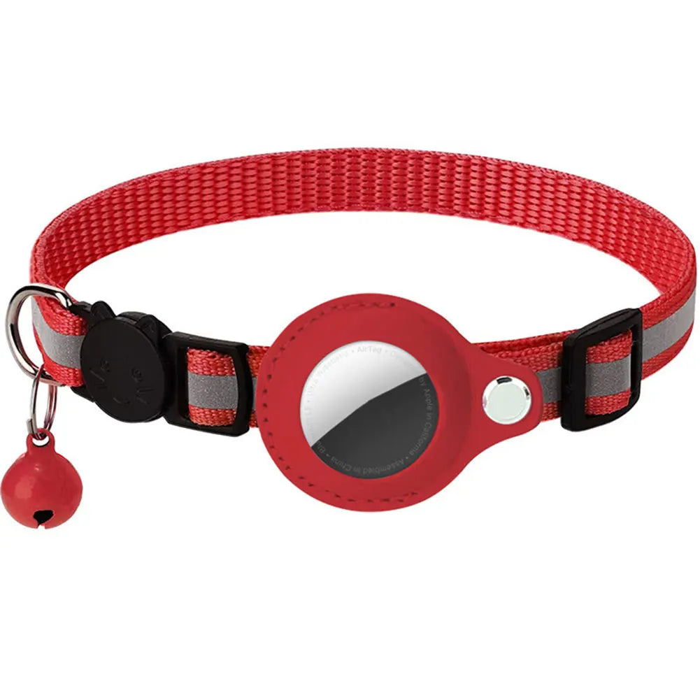 Alloyseed Apple AirTag Cat Collar Reflective Pet Safety Buckle Kitten