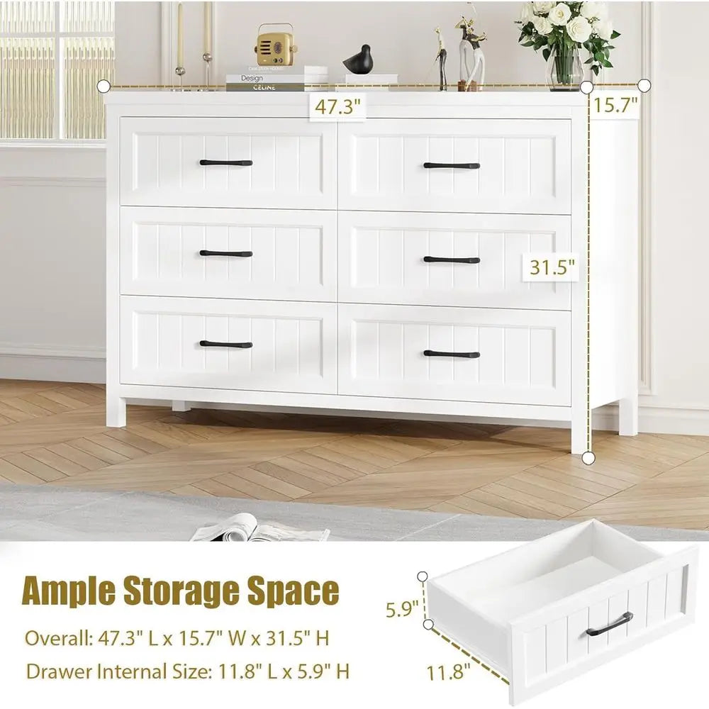 6 Drawer Large Double Dresser The Pet & Home Store
