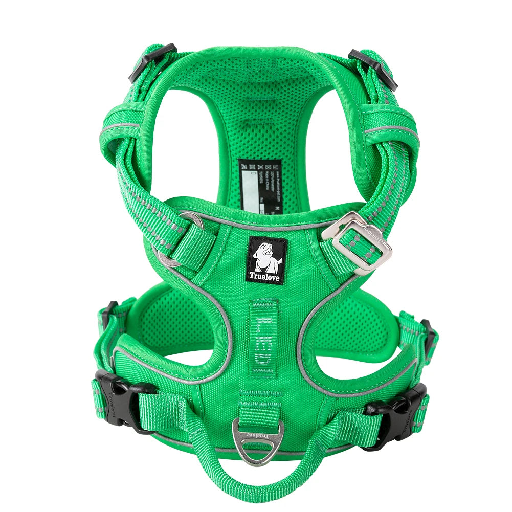 Truelove No Pull Dog Harness Reflective Breathable Adjustable Training Vest for Small Medium Large Dogs Night Walking TLH5657