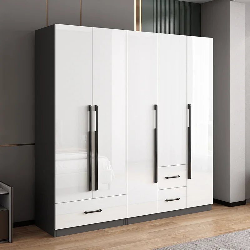 DUTRIEUX Wooden Wardrobe With Kids Drawers And Storage