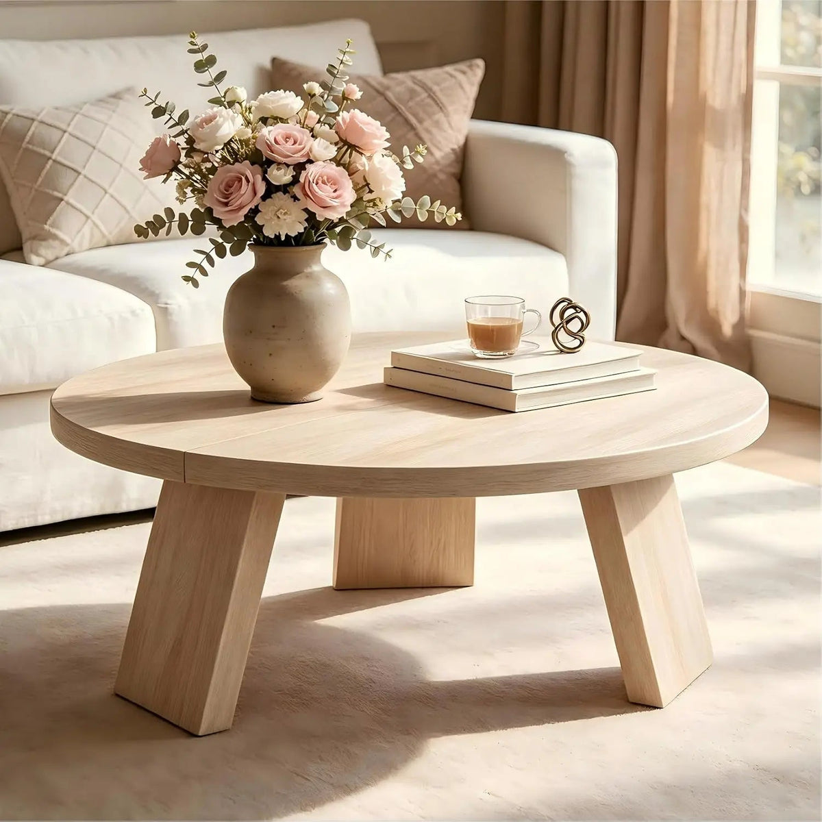 33.5 Inch Round Coffee Table The Pet & Home Store