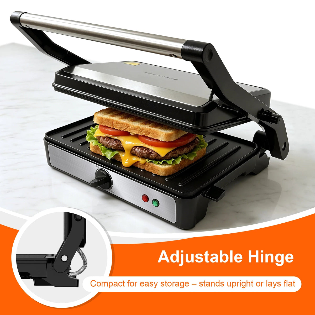 2-Slice Indoor Grill & Panini Press The Pet & Home Store