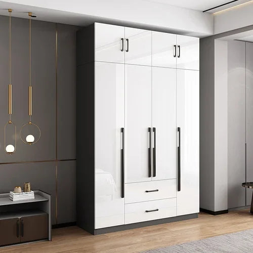 DUTRIEUX Wooden Wardrobe With Kids Drawers And Storage