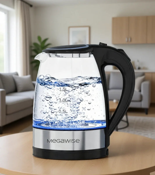 Electric Glass Kettle Auto Shut Off 1 8L