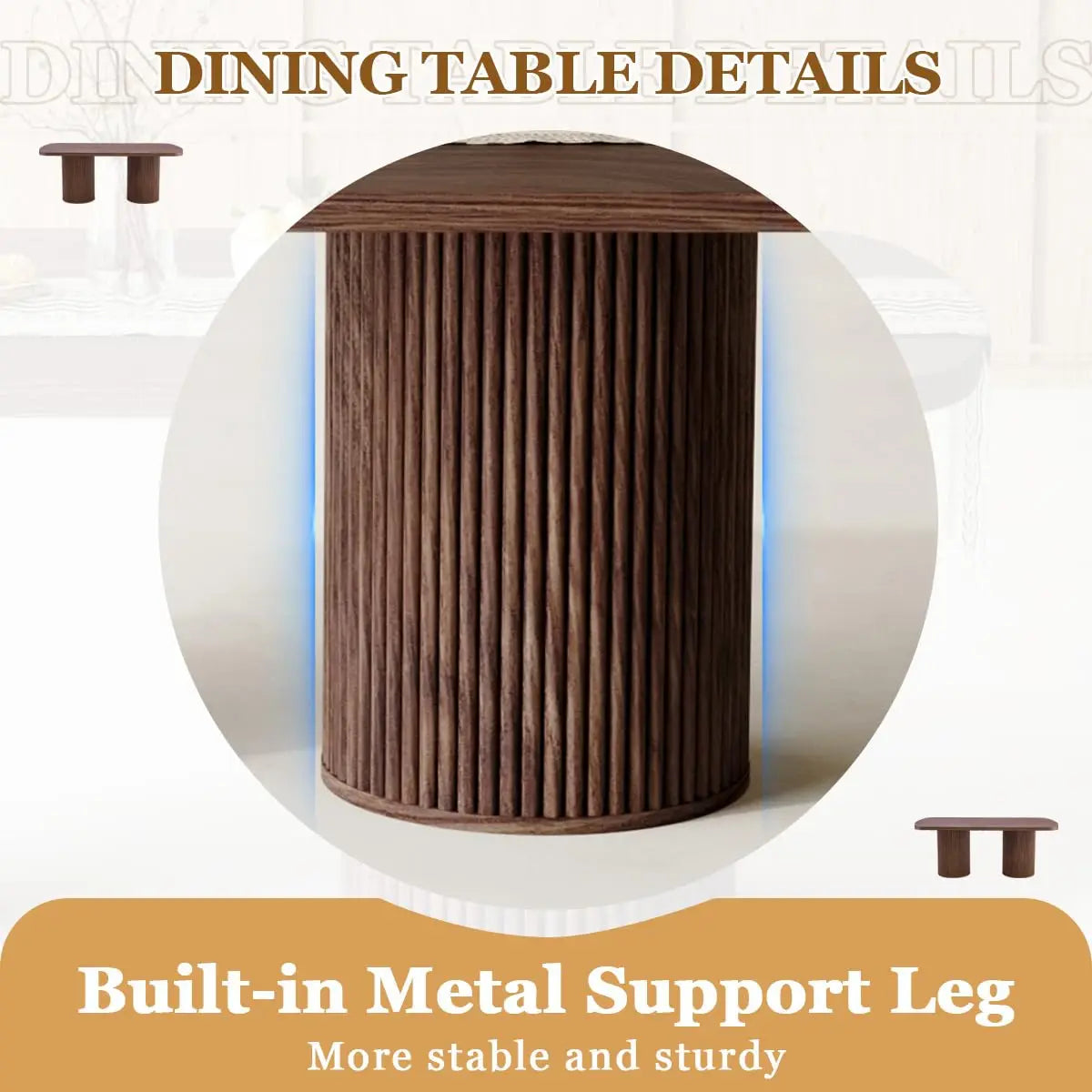 79" Dining Table Set for 8,Large Rectangular Dining Table Set for 8 with Cushioned Chairs,Modern Mid-Century Wood, Custom